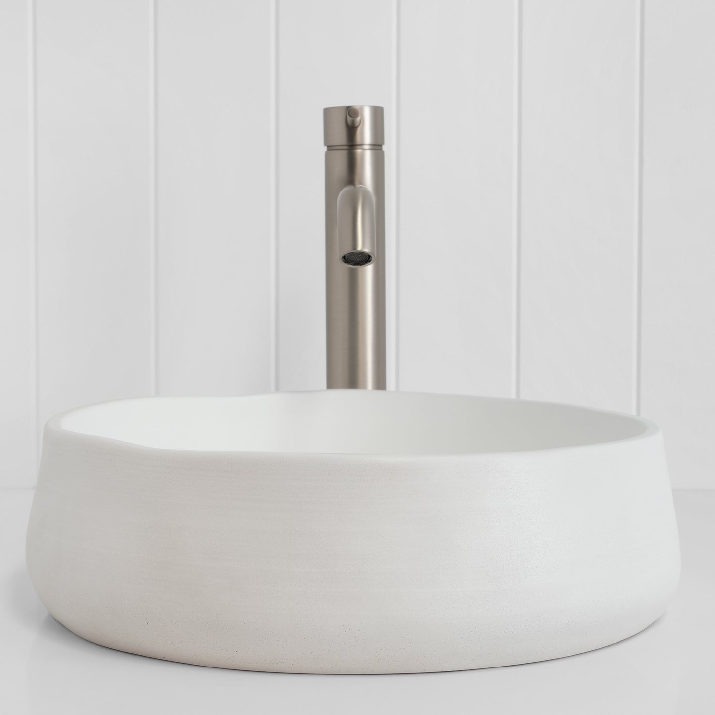 Vienna Tall Basin Mixer Brushed Nickel