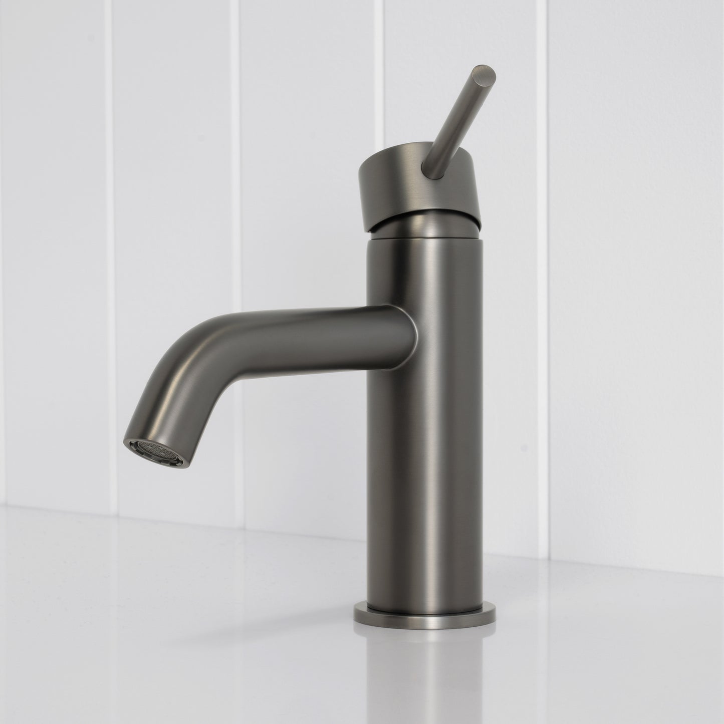 Vienna Short Basin Mixer Brushed Gunmetal
