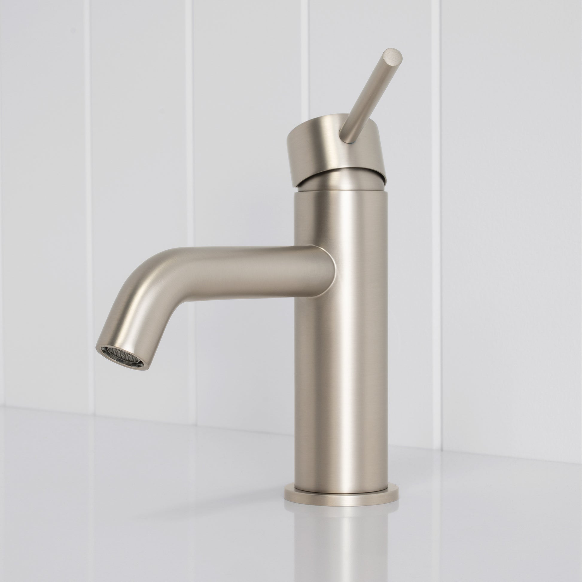 Vienna Short Basin Mixer - Brushed Nickel