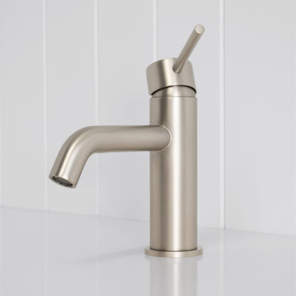 Vienna Short Basin Mixer - Brushed Nickel