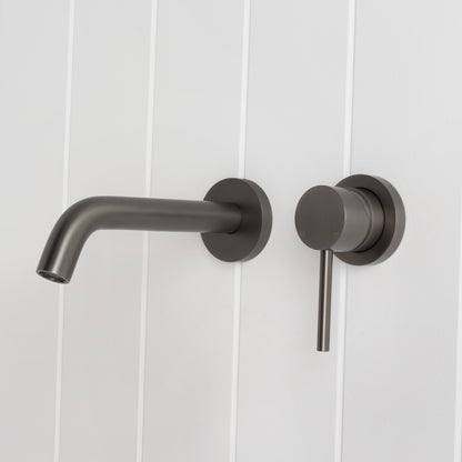 Milano Wall Spout Plus Wall Mixer -Gunmetal