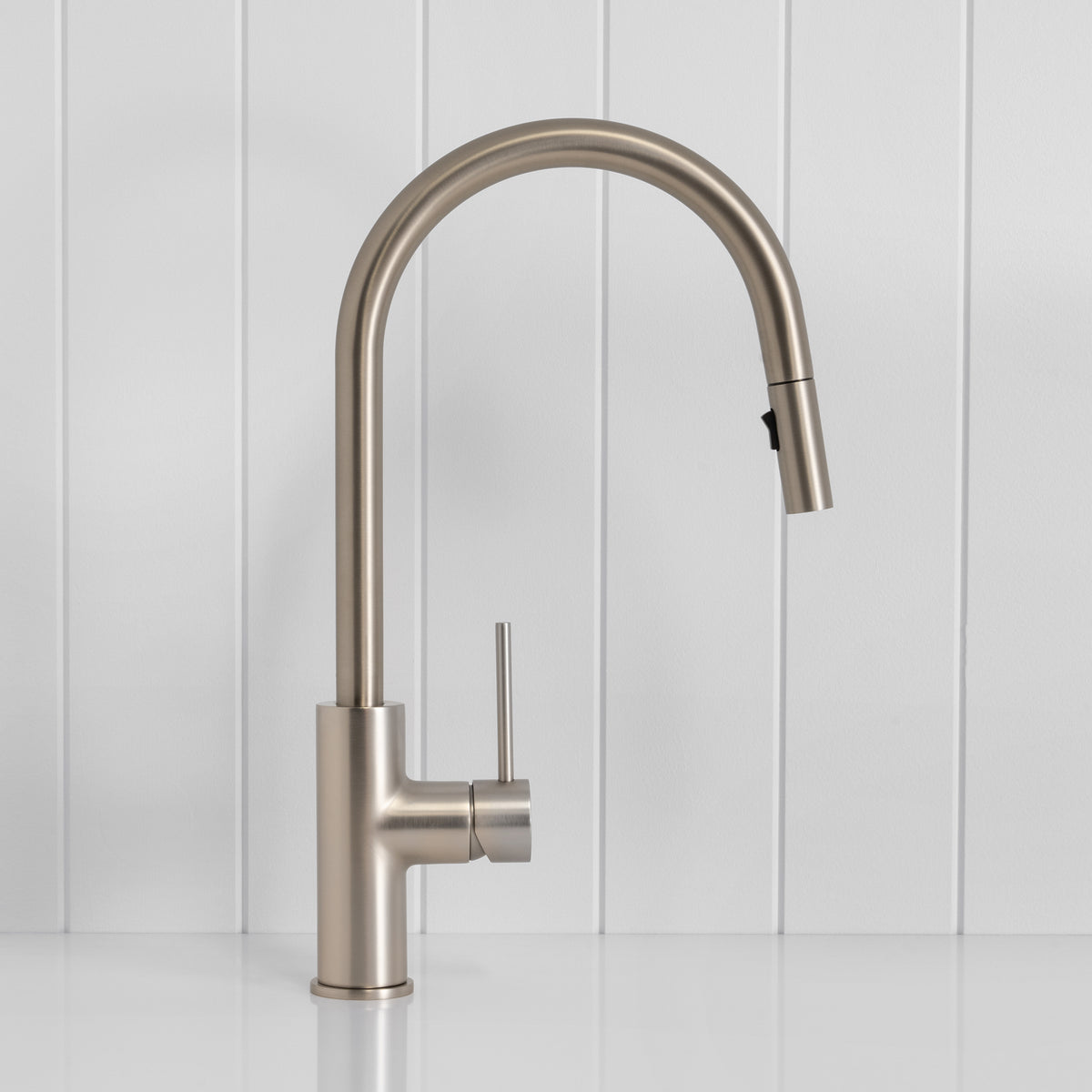 Porto Pull-Out Kitchen Mixer Brushed Nickel