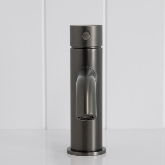 Vienna Short Basin Mixer Brushed Gunmetal