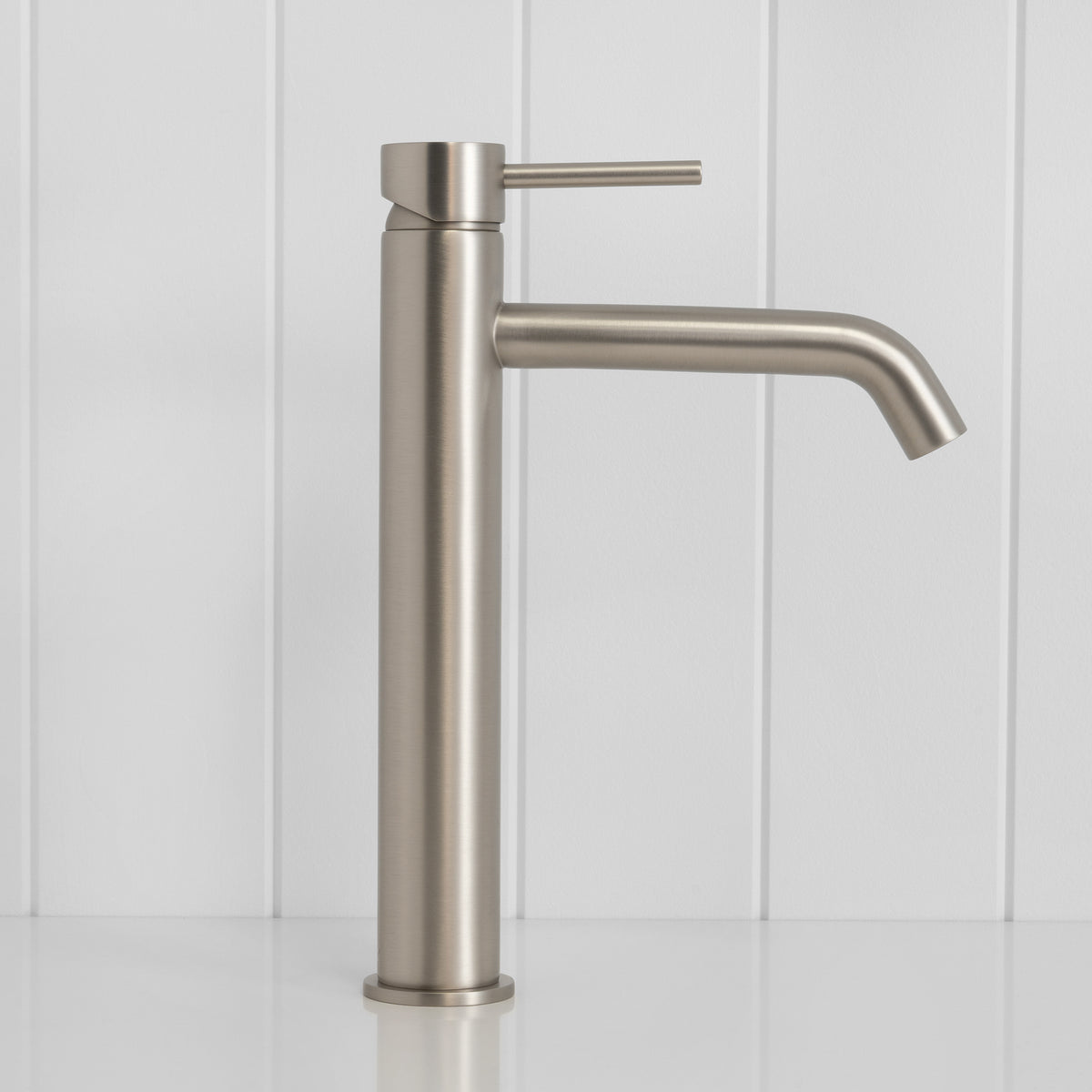 Vienna Tall Basin Mixer Brushed Nickel