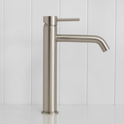 Vienna Tall Basin Mixer Brushed Nickel