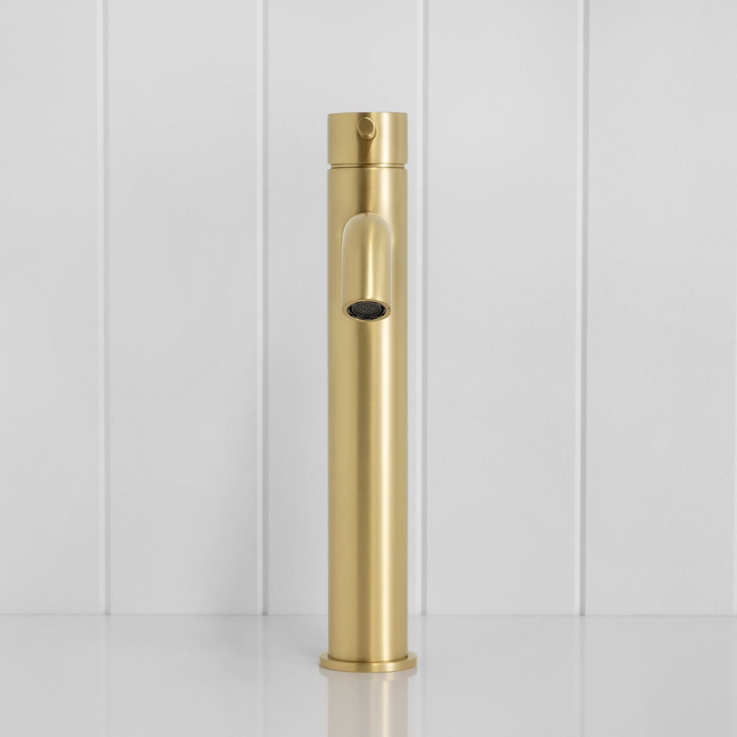 Vienna Tall Basin Mixer Brushed Brass