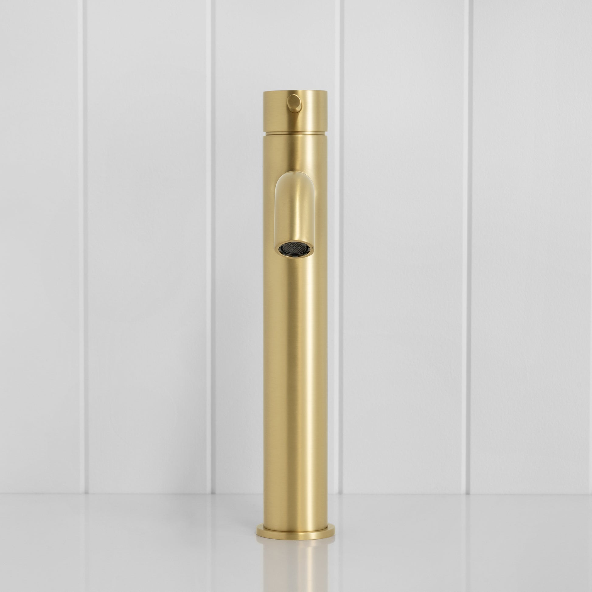 Vienna Tall Basin Mixer Brushed Brass