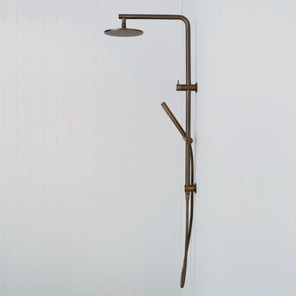 Corsica Dual Shower Head Antique Brass
