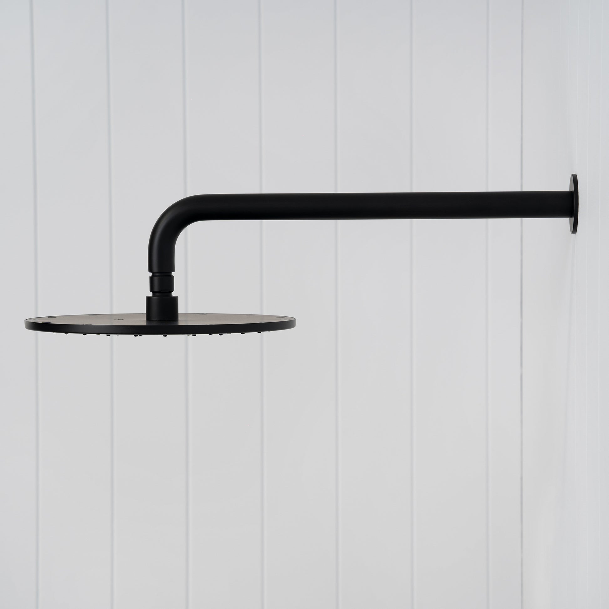 Bordeaux Wall Mounted Shower Head with Arm - Matte Black