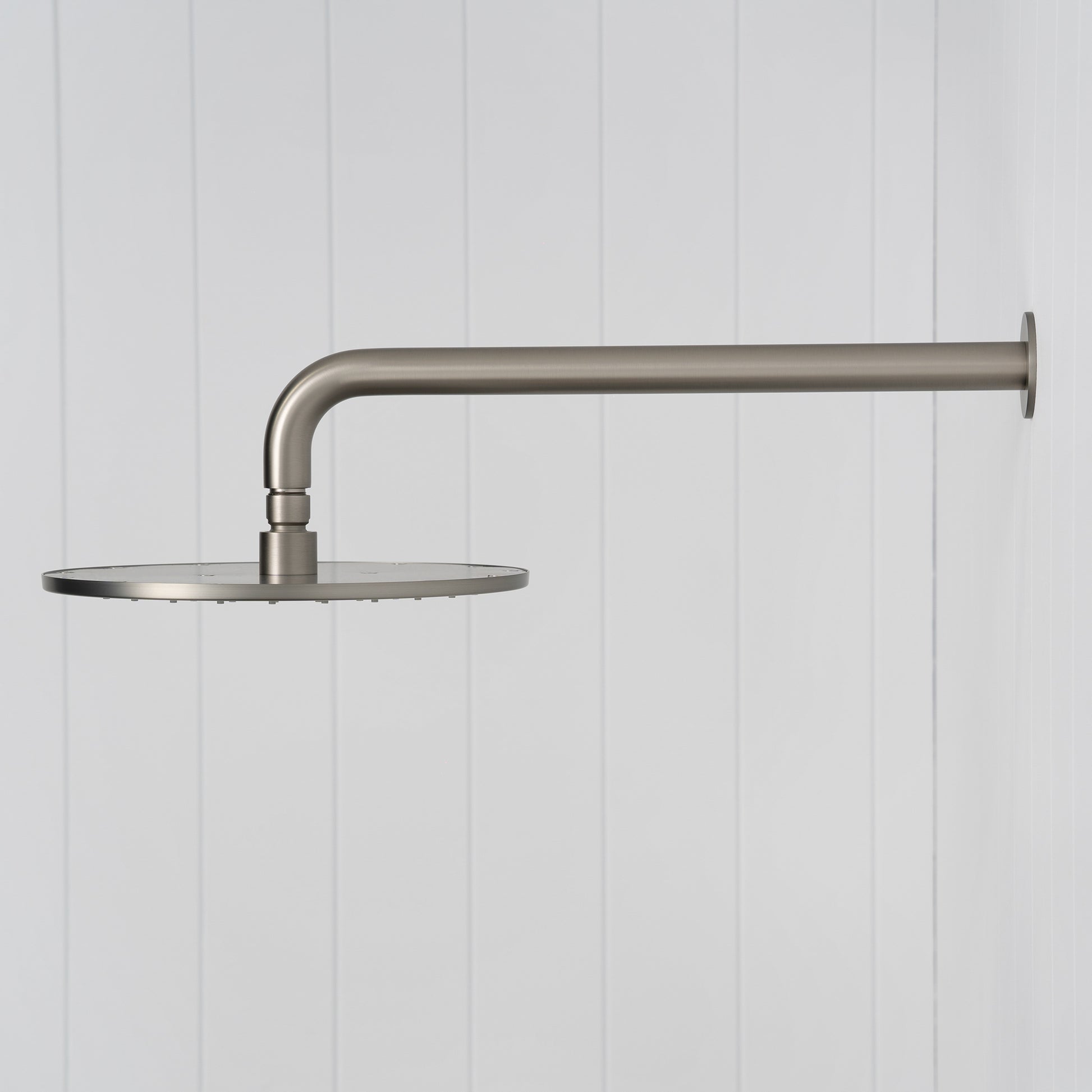 Bordeaux Wall Mounted Shower Head with Arm Brushed Nickel