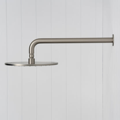 Bordeaux Wall Mounted Shower Head with Arm Brushed Nickel