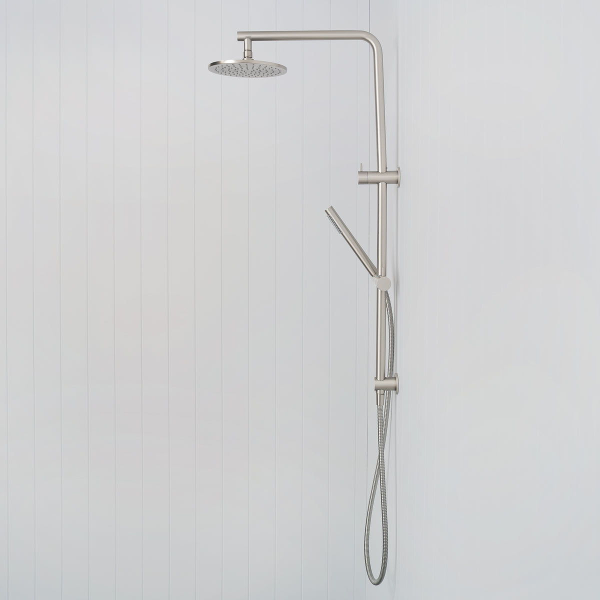 Corsica Dual Shower Head Brushed Nickel