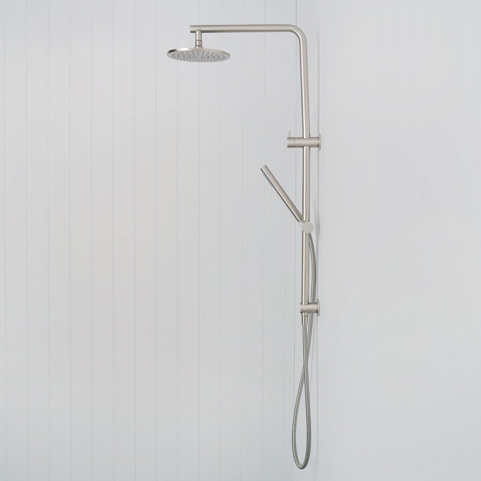Corsica Dual Shower Head Brushed Nickel