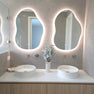Onde Frameless Irregular LED Bathroom Smart Mirror