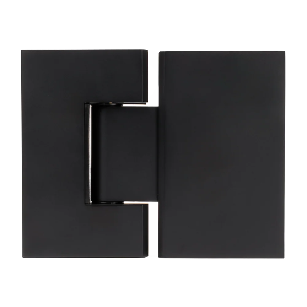Geneva Shower Hinge Glass to Glass Matte Black