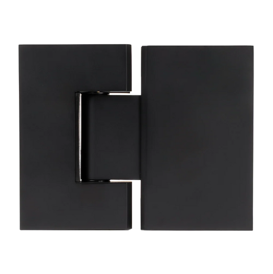 Geneva Shower Hinge Glass to Glass Matte Black
