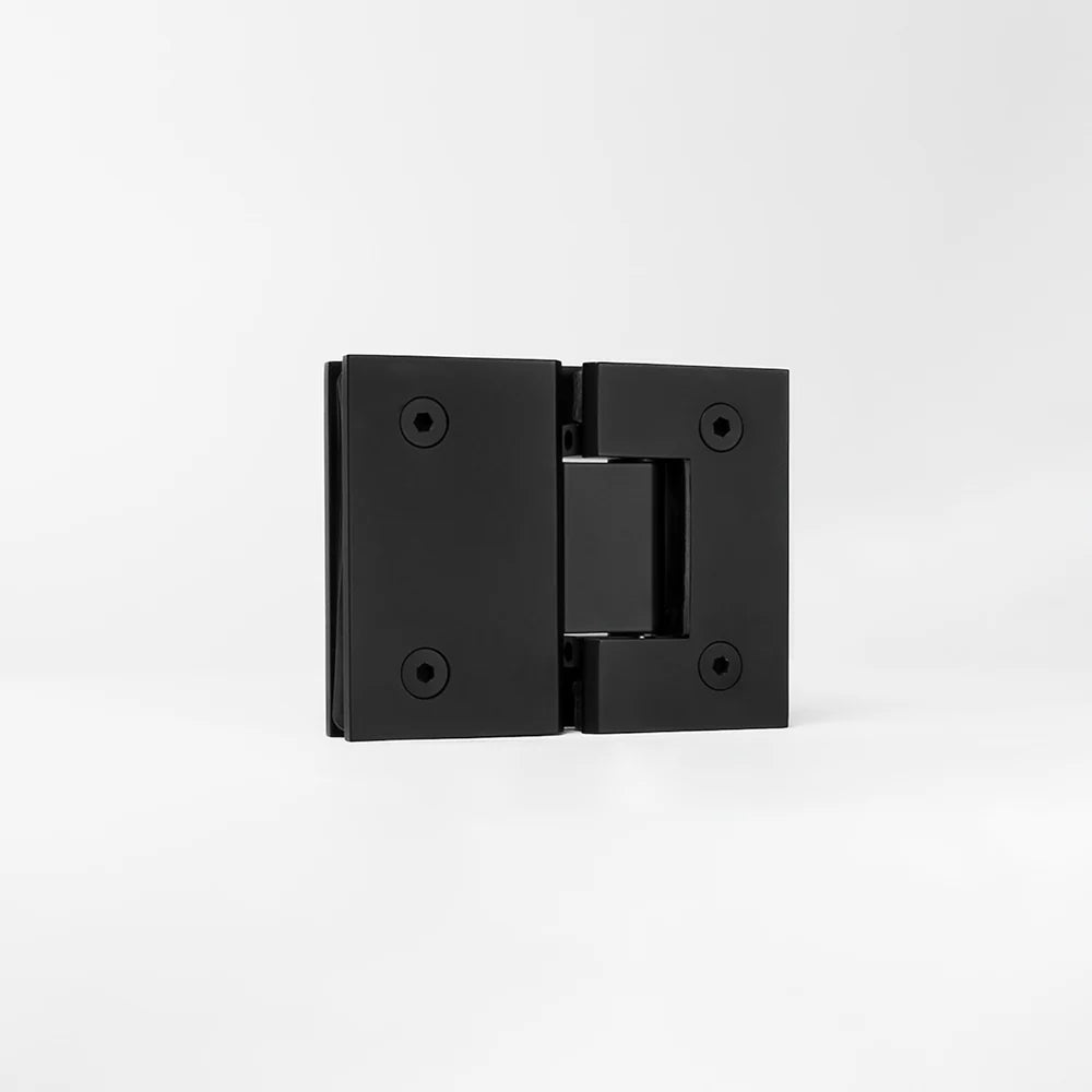 Geneva Shower Hinge Glass to Glass Matte Black