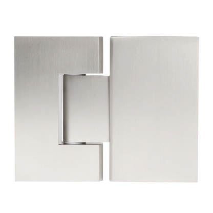 Geneva Shower Hinge Glass to Glass Brushed Nickel