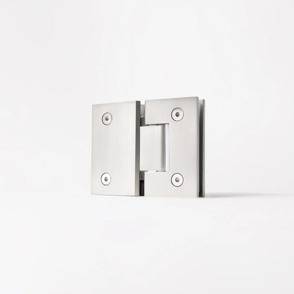 Geneva Shower Hinge Glass to Glass Brushed Nickel