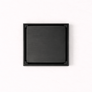 Granada Tile Insert Floor Waste — Matte Black