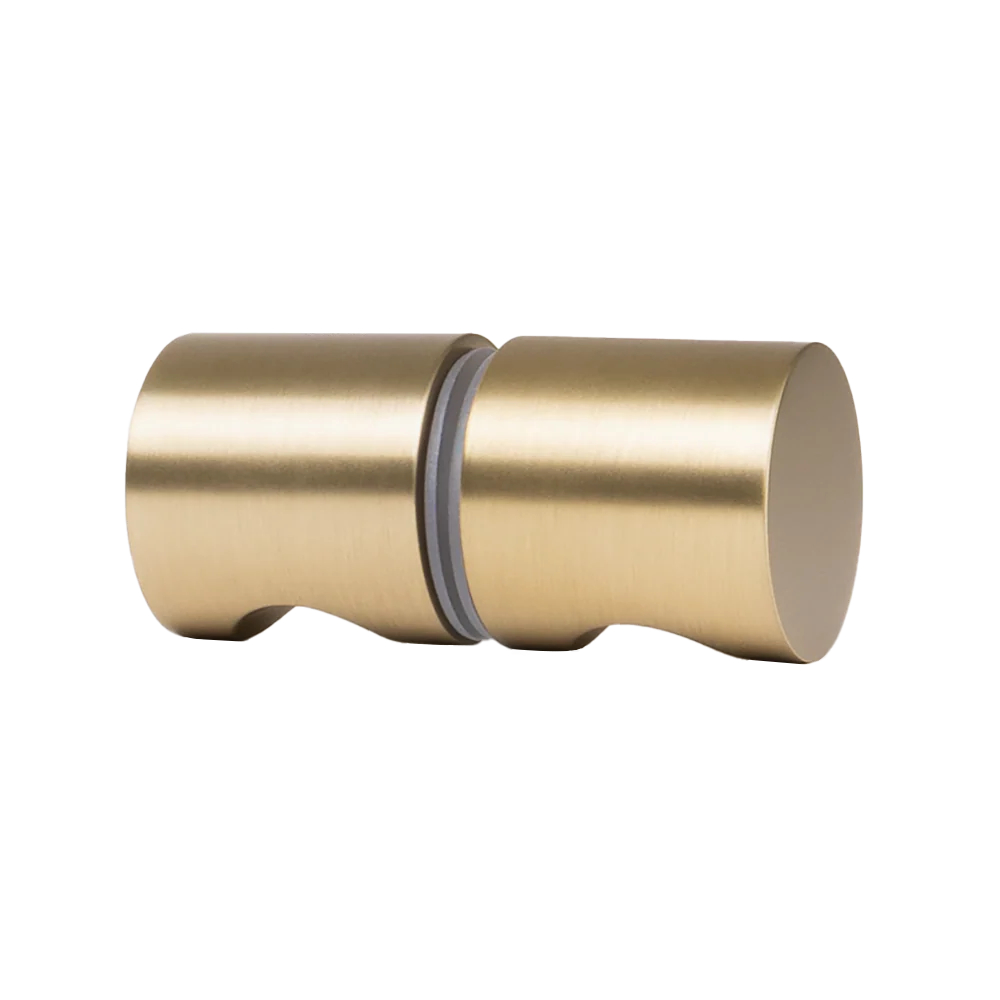 Corfu Shower Door Handle Brushed Brass