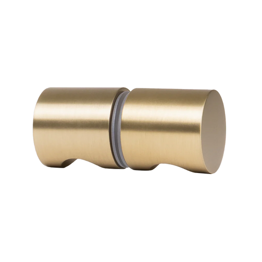 Corfu Shower Door Handle Brushed Brass