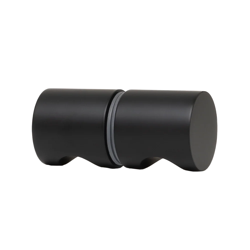 Corfu Shower Door Handle Matte Black