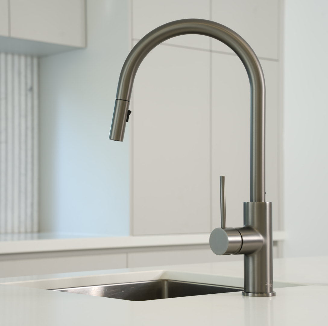 Porto Pull-Out Kitchen Mixer Gunmetal