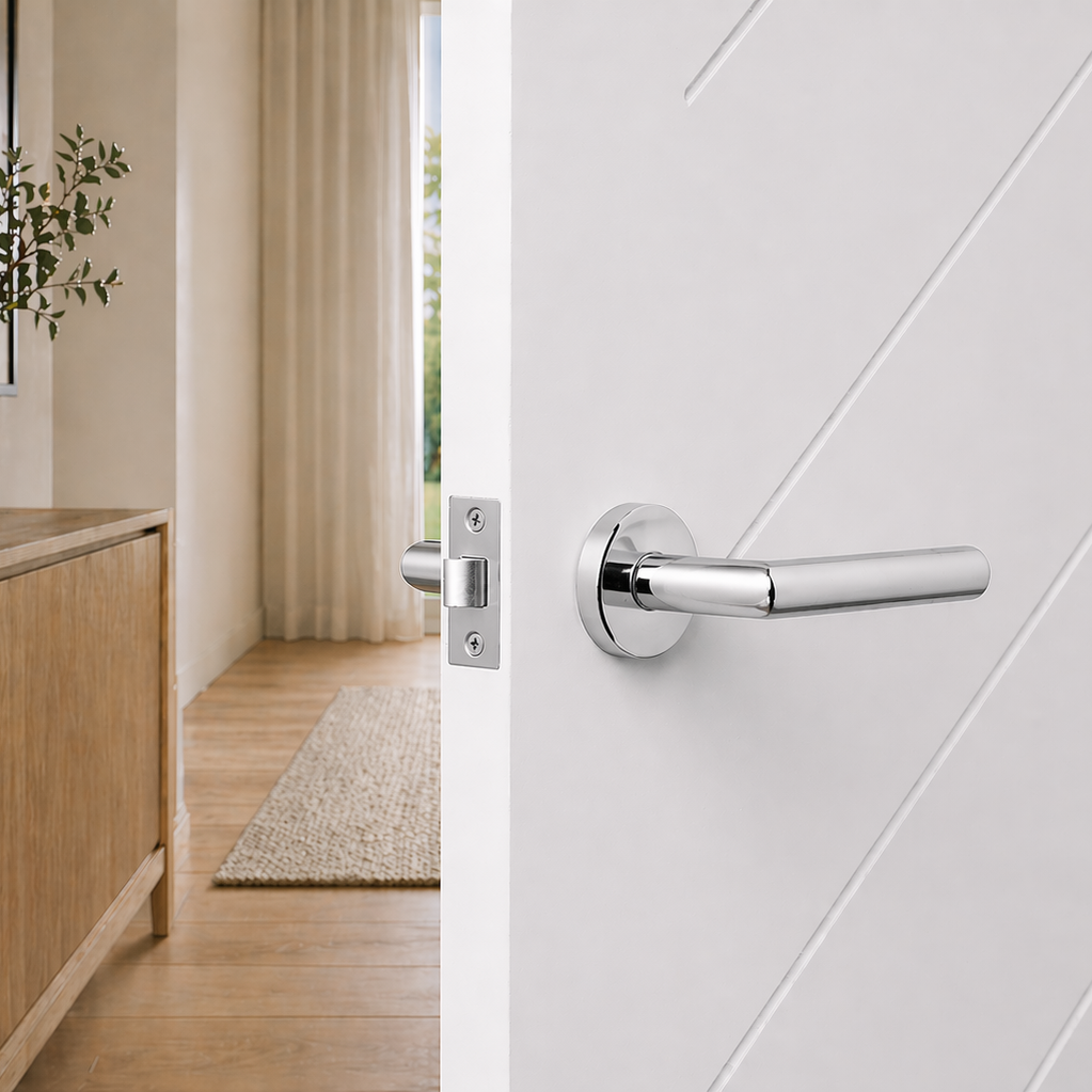 Santorini Door Handle Chrome