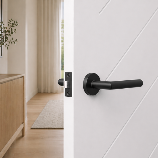 Santorini Door Handle Matte Black