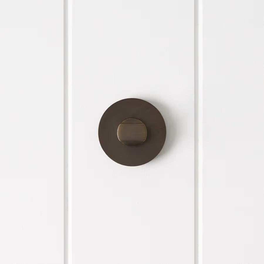 Prague Door Lock Antique Brass