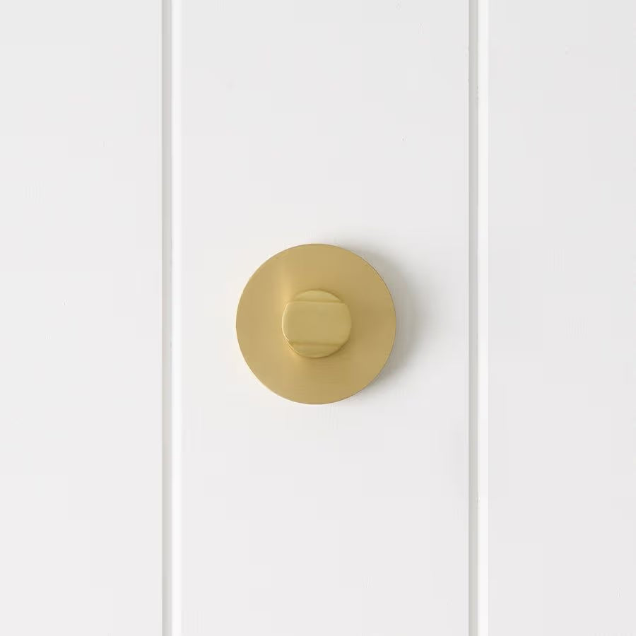 Prague Door Lock Brushed Brass