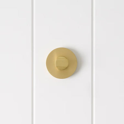 Prague Door Lock Brushed Brass