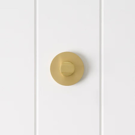Prague Door Lock Brushed Brass