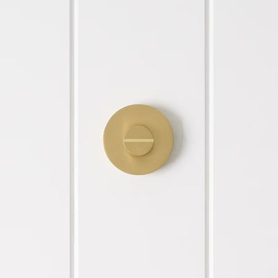 Prague Door Lock Brushed Brass