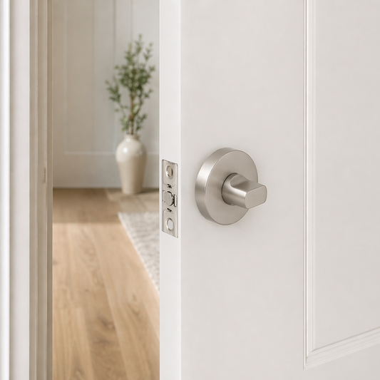 Prague Door Lock Brushed Nickel