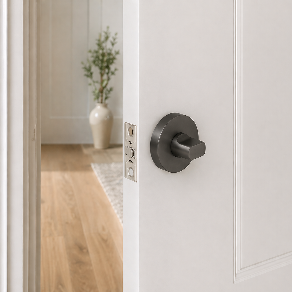 Prague Door Lock Gunmetal