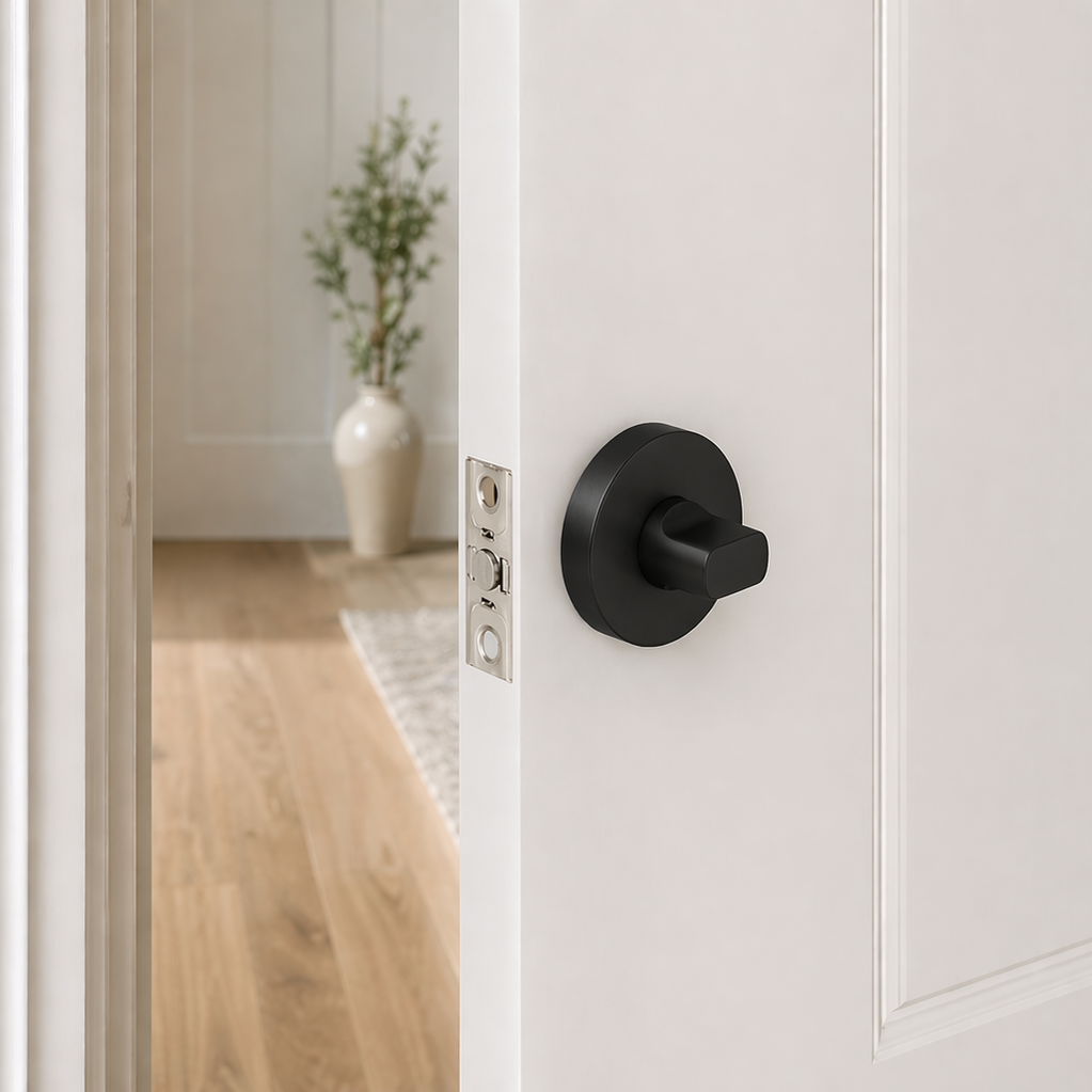Prague Door Lock Matte Black
