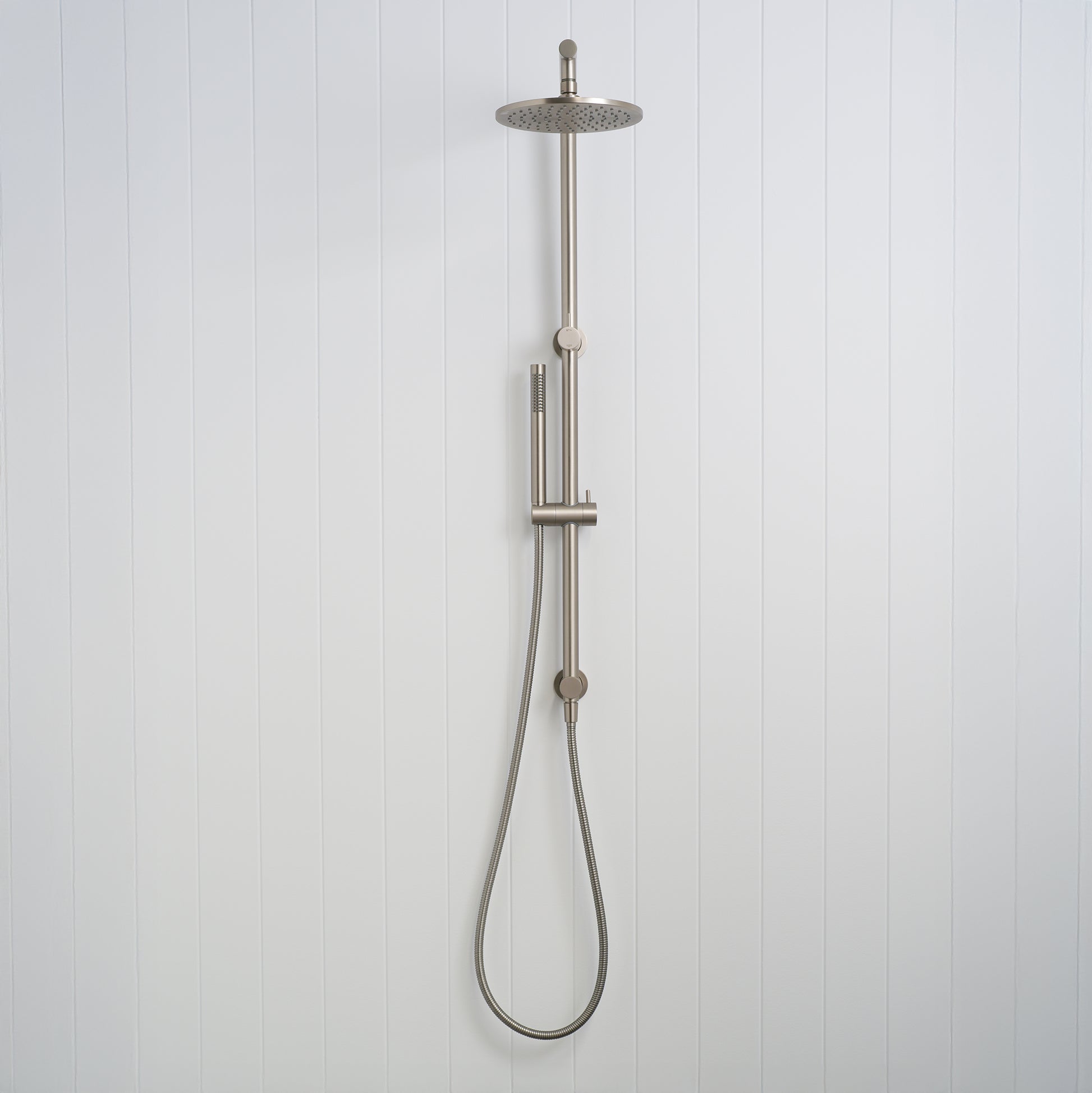 Corsica Dual Shower Head Brushed Nickel