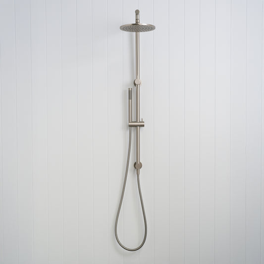 Corsica Dual Shower Head Brushed Nickel