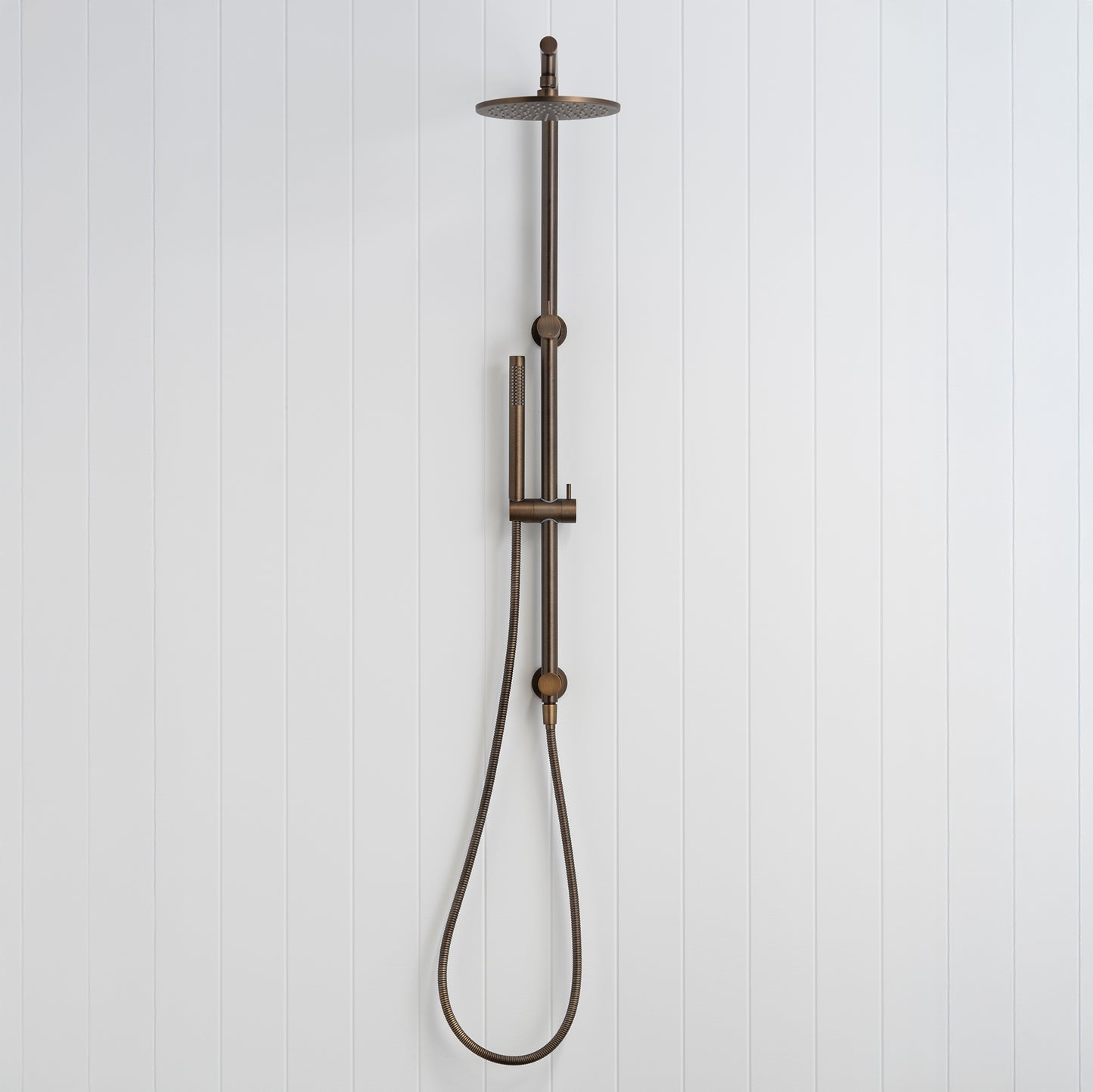 Corsica Dual Shower Head Antique Brass