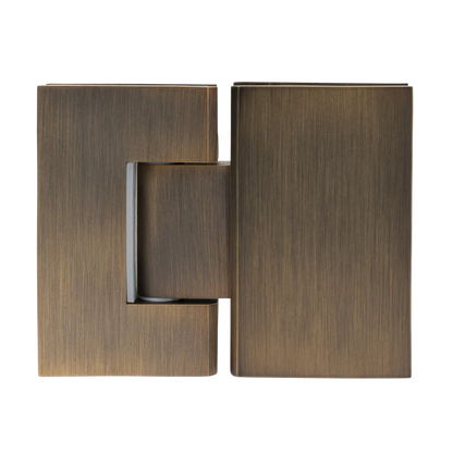 Geneva Shower Hinge Glass to Glass Antique Brass