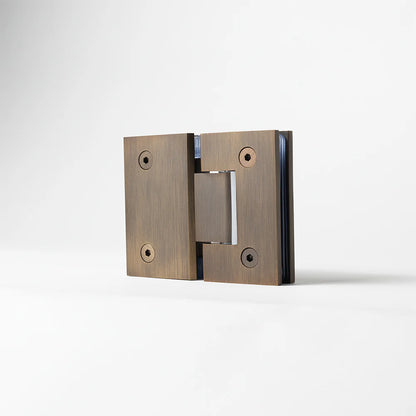 Geneva Shower Hinge Glass to Glass Antique Brass