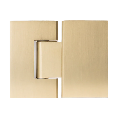 Geneva Shower Hinge Glass to Glass Brushed Brass