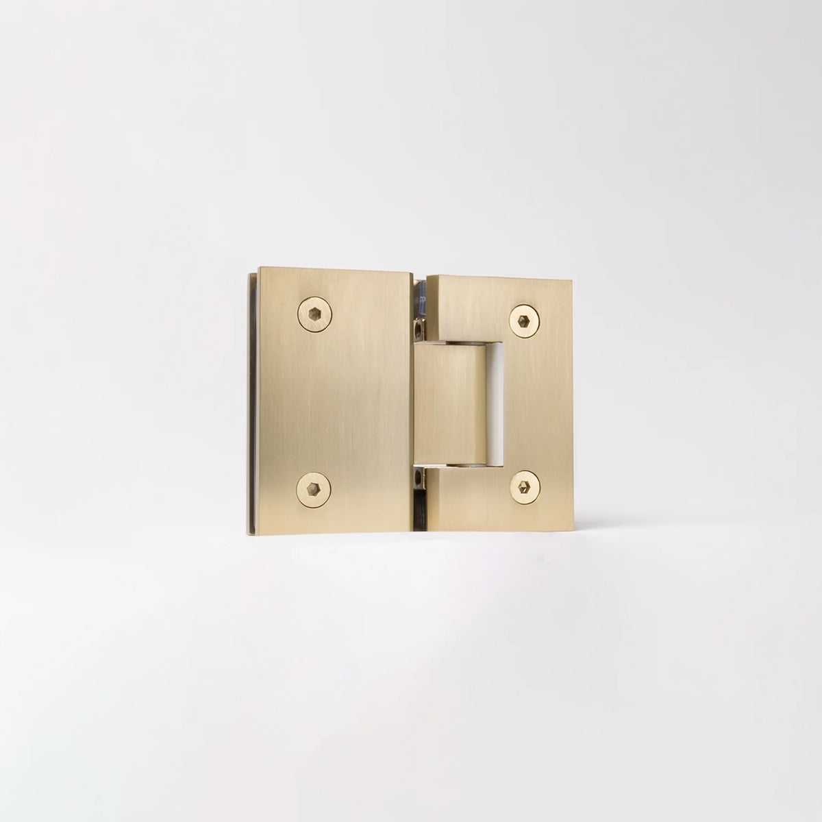 Geneva Shower Hinge Glass to Glass Brushed Brass