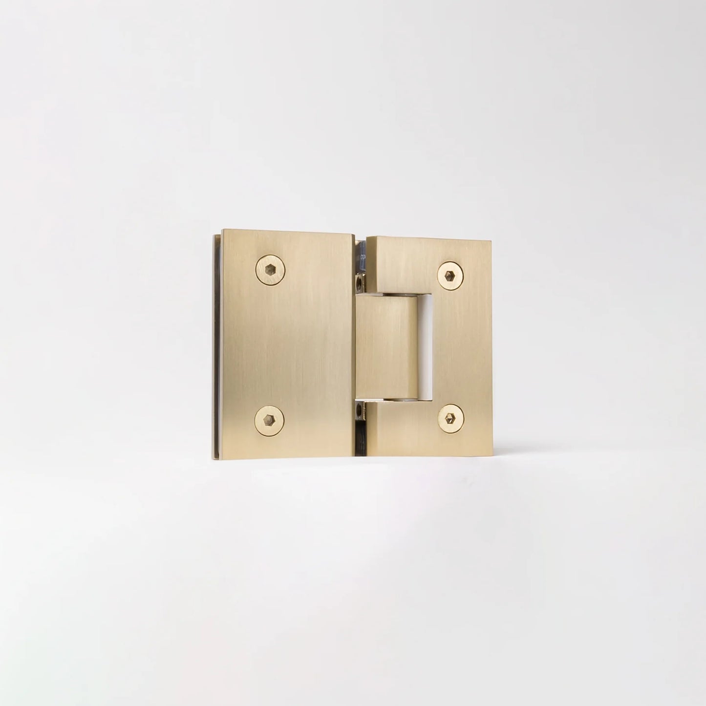 Geneva Shower Hinge Glass to Glass Brushed Brass