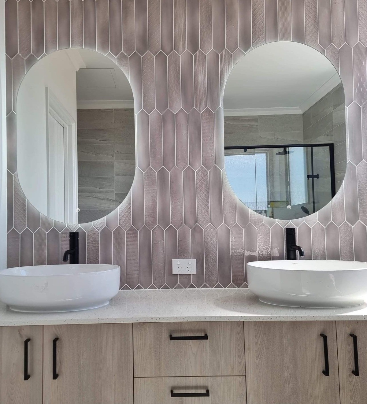 Riviera Oval Ambient LED Mirror