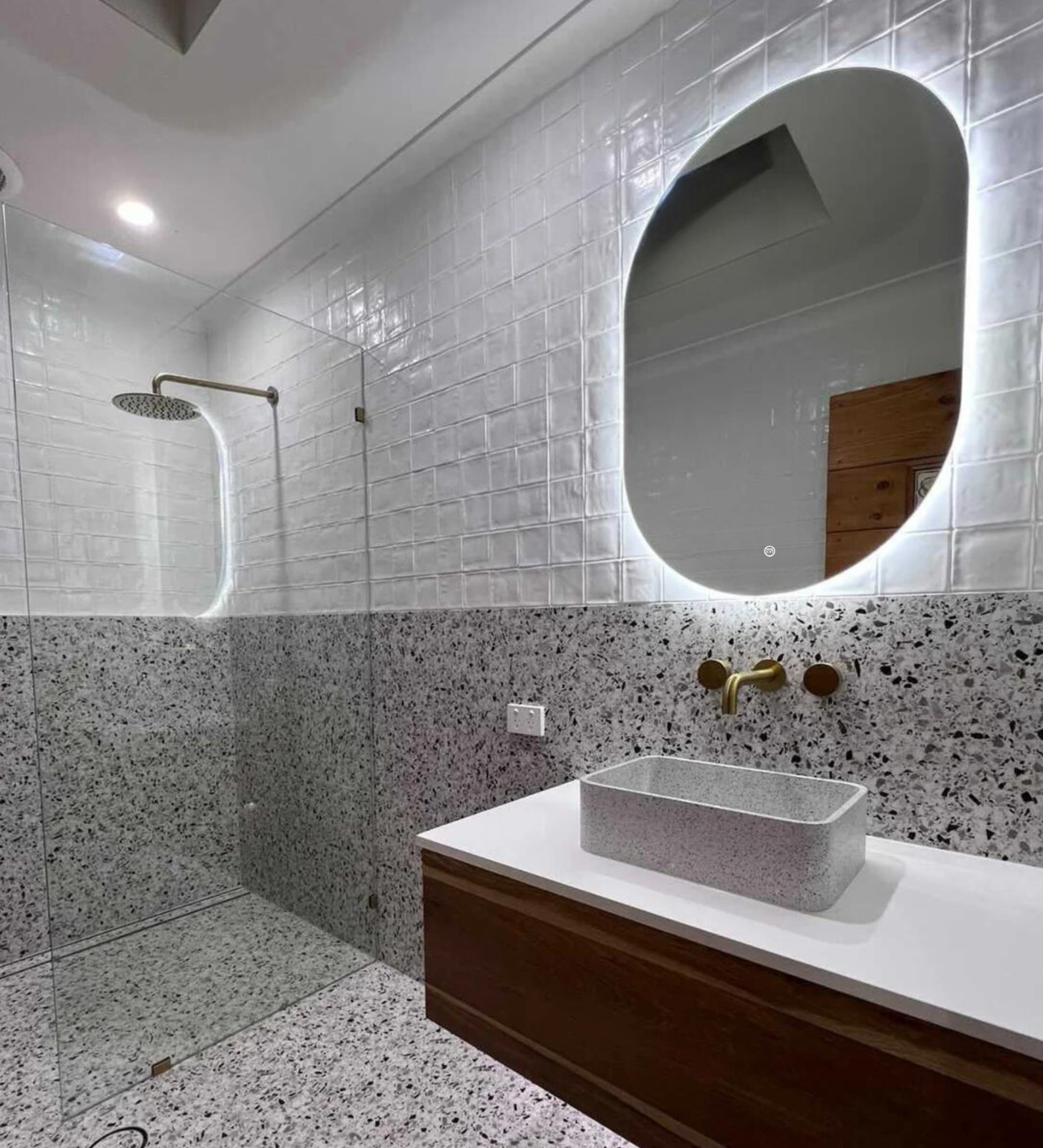Riviera Oval Ambient LED Mirror