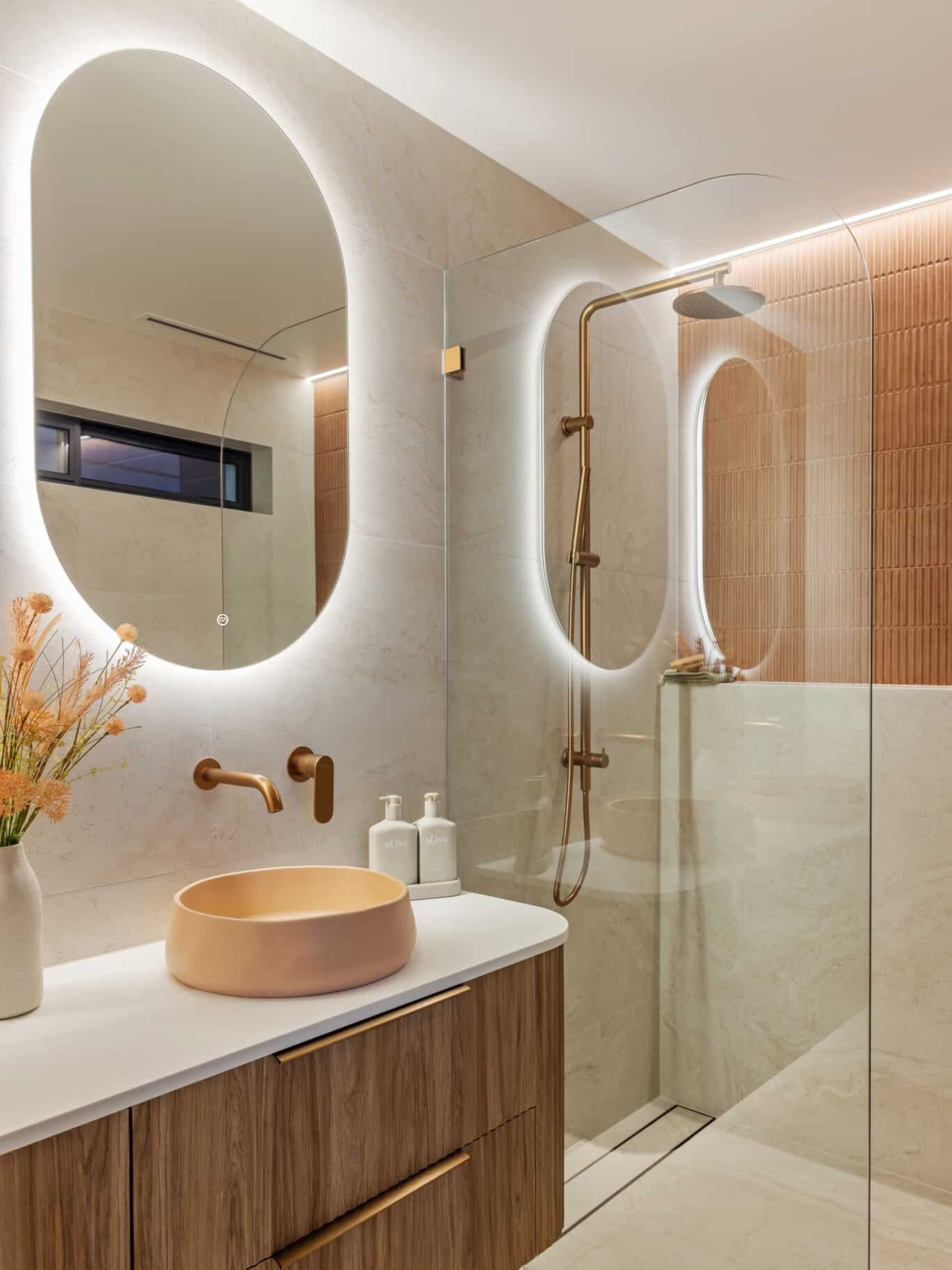 Riviera Oval Ambient LED Mirror