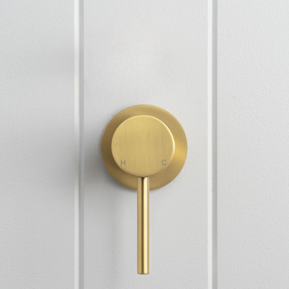 Milano Wall Mixer Brushed Brass